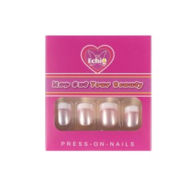 Pearl Shine Pink French Nail Press On Nails for Daily Wear White Round Fake Nails Short Glossy Satin Artificial Lady Fingernails with Adhesive Tabs Pearl Shine Pink French Nail Press On Nails for Daily Wear White Round Fake Nails Short Glossy Satin Artificial Lady Fingernails with Adhesive Tabs