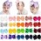 jollybows 20pcs Baby Girls Grosgrain Ribbon Hair Bows Headbands 6 Elastic Hair Band Hair Accessories for Infants Newborn (Multicoloured 6 Bows Elastic Headband)