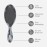 Wet Brush Original Detangler Hair Brush, Dark Gray Leopard (Safari), Ultra-Soft IntelliFlex Bristles, Detangling Bristles Glide Through Tangles (Wet & Dry Hair), Women & Men