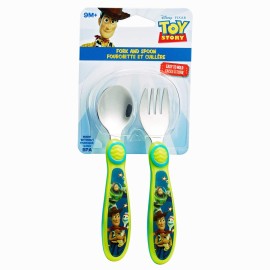 The First Years Disney/Pixar Toy Story Fork & Spoon, Green The First Years Disney/Pixar Toy Story Fork & Spoon, Green