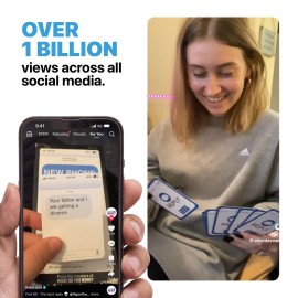 New Phone, Who Dis? by Relatable, The Offline Text Message Party Game, Spicier Edition With New Updated Content, Card Games for Adults, Game Night Games, Includes 100 inbox cards & 300 Reply Cards