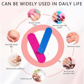 KISEER Mini Nail Files Bulk, 100 Pcs Disposable Double Sided Emery Boards Travel Size for Men, Women, Kids (2 Inch) KISEER Mini Nail Files Bulk, 100 Pcs Disposable Double Sided Emery Boards Travel Size for Men, Women, Kids (2 Inch)