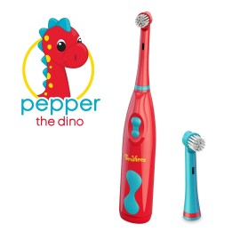 Brusheez Electronic Toothbrush Replacement Brush Heads 2 Pack (Pepper The Dinosaur) Brusheez Electronic Toothbrush Replacement Brush Heads 2 Pack (Pepper The Dinosaur)