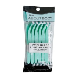 Kai About Face Body Twin Blade Pivoting Disposable Razors; 12 Shavers for Women; Curve-Hugging Pivoting Head with Aloe & Vitamin E Strip, Shaving Razors for Women Kai About Face Body Twin Blade Pivoting Disposable Razors; 12 Shavers for Women; Curve-Hugging Pivoting Head with Aloe & Vitamin E Strip, Shaving Razors for Women