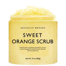 Brooklyn Botany Dead Sea Salt and Sweet Orange Body Scrub - Moisturizing and Exfoliating Body, Face, Hand, Foot Scrub - Fights Stretch Marks, Fine Lines, Wrinkles - Great Gifts for Women & Men - 10 oz Brooklyn Botany Dead Sea Salt and Sweet Orange Body Scrub - Moisturizing and Exfoliating Body, Face, Hand, Foot Scrub - Fights Stretch Marks, Fine Lines, Wrinkles - Great Gifts for Women & Men - 10 oz