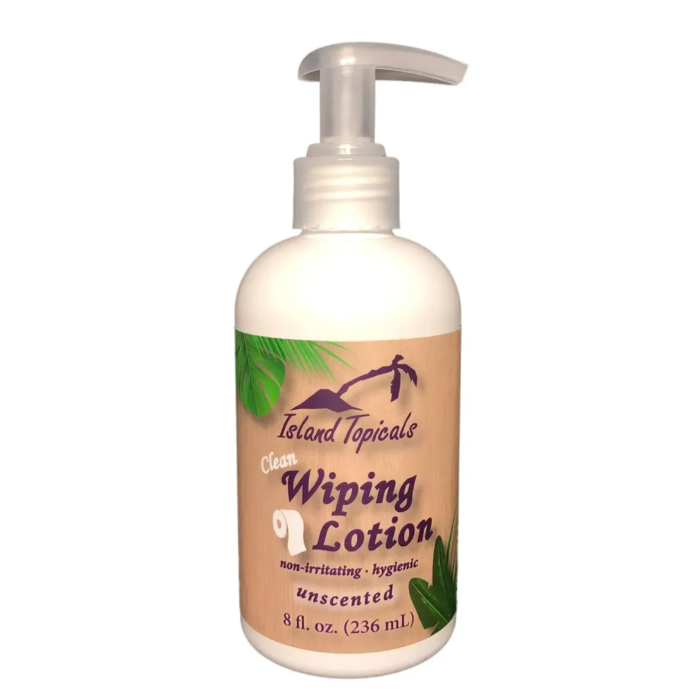 Island Topicals Wiping Lotion | Experience Clean | The Cleaner Way to use Toilet Paper | 8 Fl Oz Bottle (Unscented) Island Topicals Wiping Lotion | Experience Clean | The Cleaner Way to use Toilet Paper | 8 Fl Oz Bottle (Unscented)