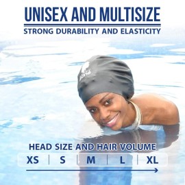 Happy Mane Silicone Swim Cap for Braids and Dreadlocks - Keeps Your Hair Dry While Swimming and Bathing Long Hair, Extensions, and Curly Hair - Large Shower Cap for Women, Men, Kids (Pink, Small) Happy Mane Silicone Swim Cap for Braids and Dreadlocks - Keeps Your Hair Dry While Swimming and Bathing Long Hair, Extensions, and Curly Hair - Large Shower Cap for Women, Men, Kids (Pink, Small)