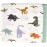 Little Jump Dinosaur Muslin Blanket Baby Quilt - Silky Soft and Breathable Crib Blanket for Daycare - Large 47 x 47 - 2 Layers Toddler Summer Blankets for Boys (Dinosaur)