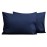 FLXXIE 2 Pack Microfiber Toddler Pillowcases, 14x20 Inches Fits Baby Pillow Sized 12x16, 13x18 or 14x20, Soft and Cozy Small Travel Pillow Covers with Envelope Closure, Navy