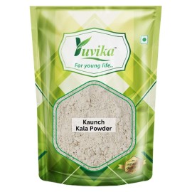 YUVIKA Beej Kaunch Kala Powder (Without Peel) - Mucuna Pruriens - Black Kaunch Seeds Powder | Cowhage (200 Grams)