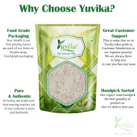 YUVIKA Beej Kaunch Kala Powder (Without Peel) - Mucuna Pruriens - Black Kaunch Seeds Powder | Cowhage (200 Grams)