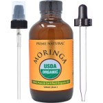 PRIME NATURAL Organic Moringa Oil USDA Certified, 100% Pure, Cold Pressed, Virgin, Unrefined Oil (4oz /120ml) - Joints, Skin, Face, Body & Hair - Vegan - Food Grade - Natural Moisturizer