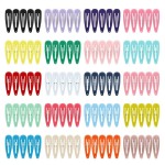 Hair Clips, ECADY (100-Pack 20 Colors) Non-Slip Snap Barrettes for Girls, Women, Kids - 2 Inch
