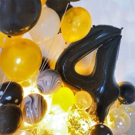TONIFUL 40 Inch Black Large Numbers Balloons0-9, Number 1 Digital 1 Helium Balloons,Foil Mylar Big Number Balloons for Birthday Party supplies Decorations TONIFUL 40 Inch Black Large Numbers Balloons0-9, Number 1 Digital 1 Helium Balloons,Foil Mylar Big Number Balloons for Birthday Party supplies Decorations