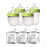 Comotomo Baby Bottle Bundle, Green, (7 Piece Set)