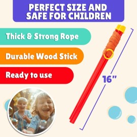 Atlasonix Giant Bubble Wand Kit (1 Wand, 1 Bubble Mix 2 Gallon, 1 Tips & Trick Booklet) Bubbles Maker for Kids & Toddlers Atlasonix Giant Bubble Wand Kit (1 Wand, 1 Bubble Mix 2 Gallon, 1 Tips & Trick Booklet) Bubbles Maker for Kids & Toddlers