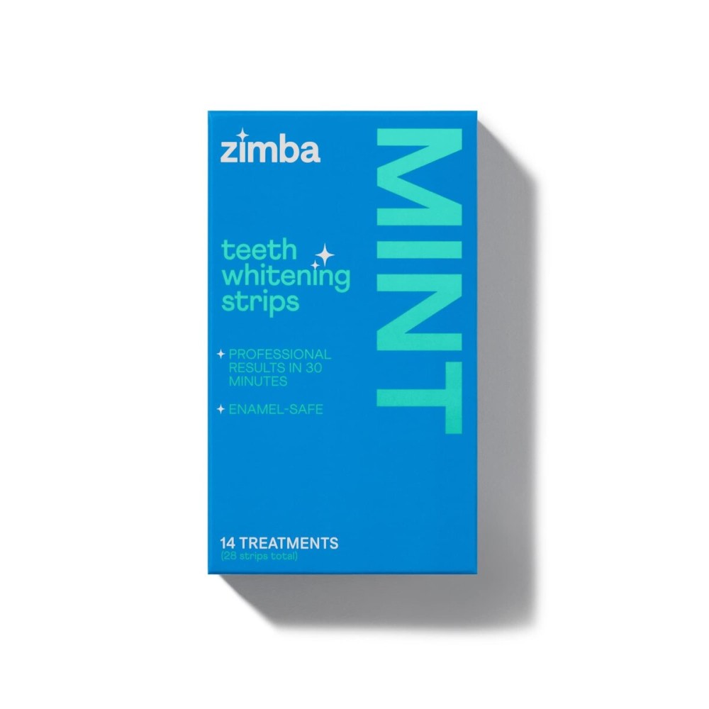 Zimba Teeth Whitening Strips Vegan Whitening Strip Enamel Safe Teeth Whitening Hydrogen Peroxide Teeth Whitener for Coffee, Wine, Tobacco, and Other Stains, 28 Strips (14 Day Treatment), Mint Zimba Teeth Whitening Strips Vegan Whitening Strip Enamel Safe Teeth Whitening Hydrogen Peroxide Teeth Whitener for Coffee, Wine, Tobacco, and Other Stains, 28 Strips (14 Day Treatment), Mint