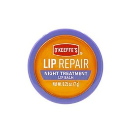 O\'Keeffe\'s Lip Repair Night Treatment Lip Balm for Dry, Cracked Lips - 0.25 Ounce Jar (1 Pack) - Moisturizer Extremely Cracked, Dry Lips O\'Keeffe\'s Lip Repair Night Treatment Lip Balm for Dry, Cracked Lips - 0.25 Ounce Jar (1 Pack) - Moisturizer Extremely Cracked, Dry Lips