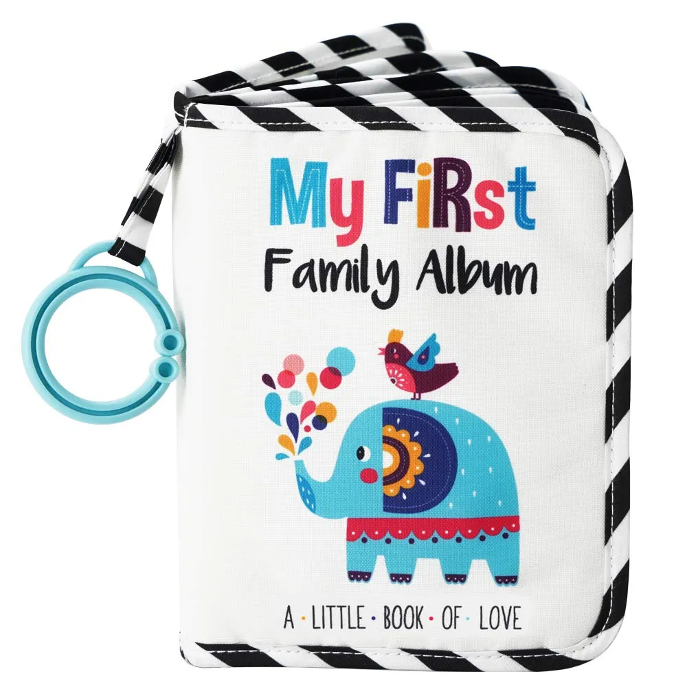 Urban Kiddy Baby\'s My First Family Album | Soft Photo Cloth Book Gift Set for Newborn Toddler & Kids (Elephant) Urban Kiddy Baby\'s My First Family Album | Soft Photo Cloth Book Gift Set for Newborn Toddler & Kids (Elephant)
