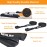 WONITAGO Soft Roof Rack Pads with Two 15 Ft Tie Down Straps for Surfboard, SUP Paddleboard, Snowboard, 28 (Pair) Black