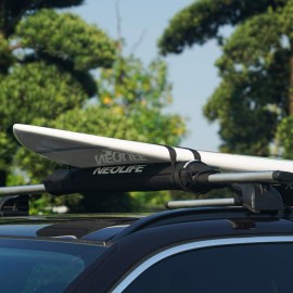 WONITAGO Soft Roof Rack Pads with Two 15 Ft Tie Down Straps for Surfboard, SUP Paddleboard, Snowboard, 28 (Pair) Black WONITAGO Soft Roof Rack Pads with Two 15 Ft Tie Down Straps for Surfboard, SUP Paddleboard, Snowboard, 28 (Pair) Black
