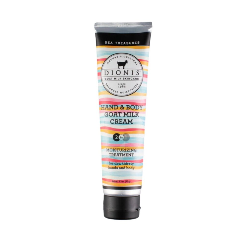 Dionis Goat Milk Skincare 3.3oz Sea Treasures Hand & Body Cream - Travel Size Hand Lotion For Hydrating & Moisturizing Dry Skin - Cruelty Free Cream Made In The USA - Paraben Free Formula Dionis Goat Milk Skincare 3.3oz Sea Treasures Hand & Body Cream - Travel Size Hand Lotion For Hydrating & Moisturizing Dry Skin - Cruelty Free Cream Made In The USA - Paraben Free Formula