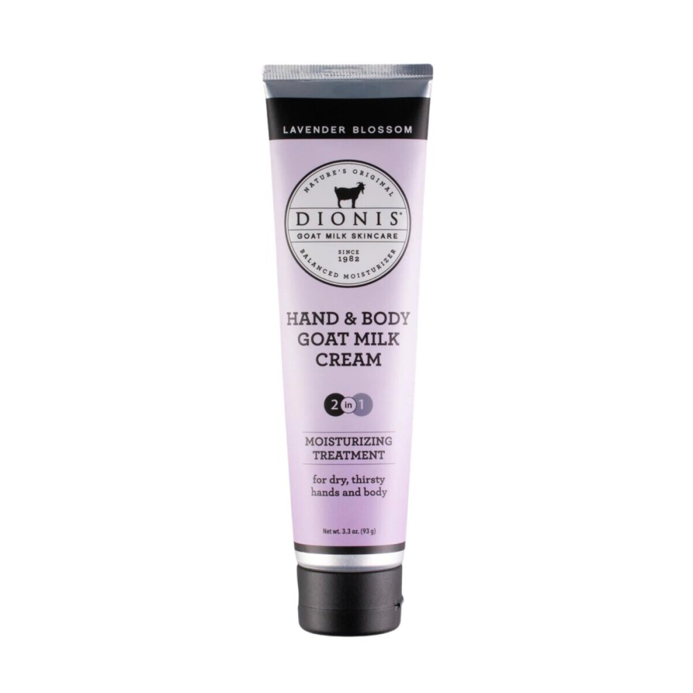 Dionis Goat Milk Skincare 3.3 oz Lavender Blossom Hand & Body Cream - Travel Size Hand Lotion For Hydrating & Moisturizing Dry Skin - Cruelty Free Cream Made In The USA - Paraben Free Formula Dionis Goat Milk Skincare 3.3 oz Lavender Blossom Hand & Body Cream - Travel Size Hand Lotion For Hydrating & Moisturizing Dry Skin - Cruelty Free Cream Made In The USA - Paraben Free Formula