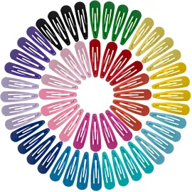 BetyBedy 60 Pcs Hair Barrettes, Non-Slip Hair Clips, 2 Inch Metal Hairpins Accessories for Toddlers, Girls, Kids, Teens, Women (15 Assorted Colors) BetyBedy 60 Pcs Hair Barrettes, Non-Slip Hair Clips, 2 Inch Metal Hairpins Accessories for Toddlers, Girls, Kids, Teens, Women (15 Assorted Colors)