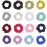 SUSULU Pack of 16pcs Cotton Hair Scrunchies Single Jersey Solid Color Ponytail Holders Elastic Hair Ties for Women Accessories
