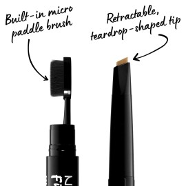 NYX PROFESSIONAL MAKEUP Fill & Fluff Eyebrow Pomade Pencil, Blonde NYX PROFESSIONAL MAKEUP Fill & Fluff Eyebrow Pomade Pencil, Blonde