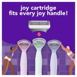 joy Womens Razor Blade Refills, 8 Count, Purple, Lubrastrip to Help Avoid Skin Irritation joy Womens Razor Blade Refills, 8 Count, Purple, Lubrastrip to Help Avoid Skin Irritation