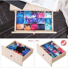Flytianmy 40Pcs Drawer Dividers, Adjustable Drawer Organizer for Socks, Underwear, Makeup, Can Help Tidy Kitchen, Bedroom, Dresser White Flytianmy 40Pcs Drawer Dividers, Adjustable Drawer Organizer for Socks, Underwear, Makeup, Can Help Tidy Kitchen, Bedroom, Dresser White