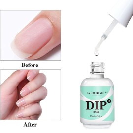 AZUREBEAUTY Dip Powder Base Coat 15 ml for Nail Dipping Powder Set French Nails Art Manicure Beginner DIY Salon AZUREBEAUTY Dip Powder Base Coat 15 ml for Nail Dipping Powder Set French Nails Art Manicure Beginner DIY Salon