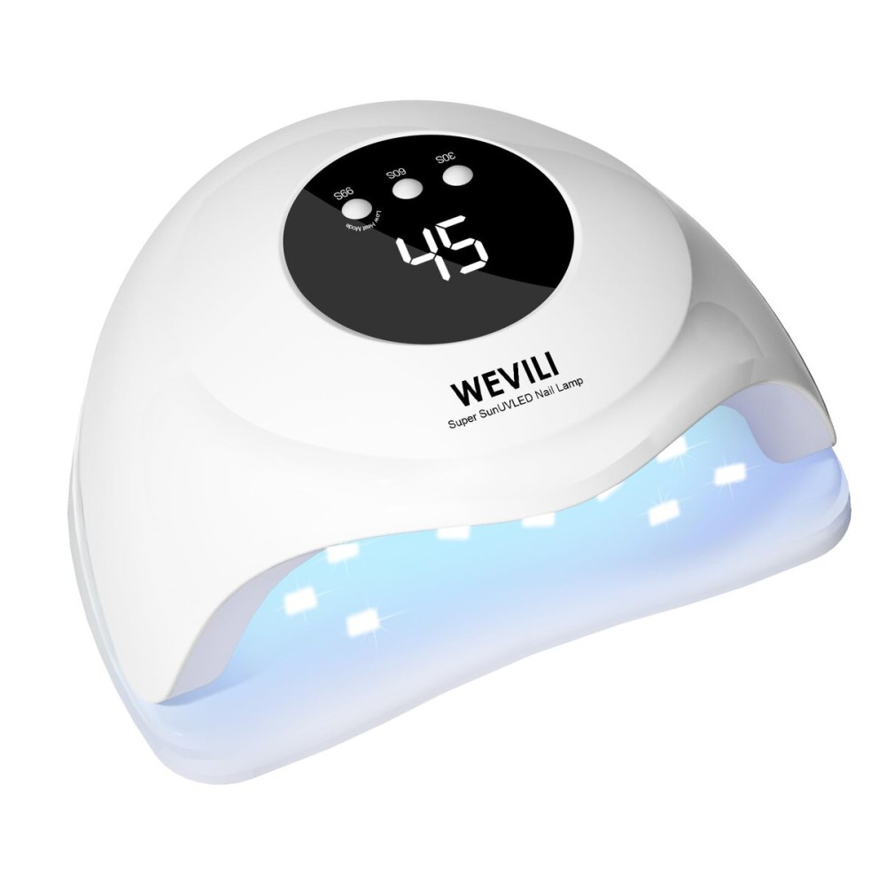 WEVILI 72W UV Nail Lamp, Faster UV Light for Gel Polish with 3 Timers, Professional Auto Sensor Nail Dryer with LCD Screen for Salon and Home Use WEVILI 72W UV Nail Lamp, Faster UV Light for Gel Polish with 3 Timers, Professional Auto Sensor Nail Dryer with LCD Screen for Salon and Home Use