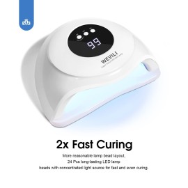WEVILI 72W UV Nail Lamp, Faster UV Light for Gel Polish with 3 Timers, Professional Auto Sensor Nail Dryer with LCD Screen for Salon and Home Use WEVILI 72W UV Nail Lamp, Faster UV Light for Gel Polish with 3 Timers, Professional Auto Sensor Nail Dryer with LCD Screen for Salon and Home Use