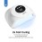 WEVILI 72W UV Nail Lamp, Faster UV Light for Gel Polish with 3 Timers, Professional Auto Sensor Nail Dryer with LCD Screen for Salon and Home Use
