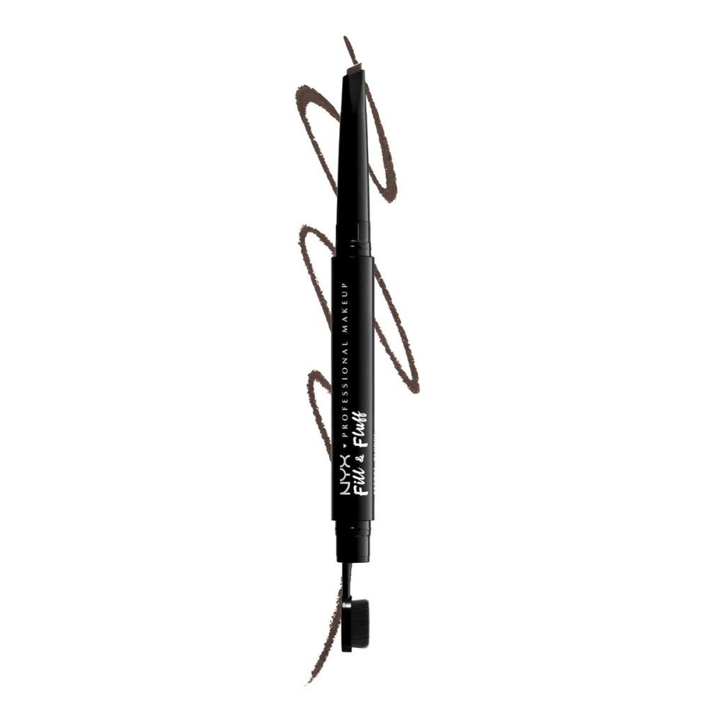 NYX PROFESSIONAL MAKEUP Fill & Fluff Eyebrow Pomade Pencil, Brunette NYX PROFESSIONAL MAKEUP Fill & Fluff Eyebrow Pomade Pencil, Brunette