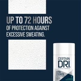 Certain Dri Extra Strength Clinical Antiperspirant Solid Deodorant, Hyperhidrosis Treatment for Men & Women, Long-Lasting 72hr Protection, Effective Sweat Control, Powder Fresh Scent, 1.7oz, 3 Pack Certain Dri Extra Strength Clinical Antiperspirant Solid Deodorant, Hyperhidrosis Treatment for Men & Women, Long-Lasting 72hr Protection, Effective Sweat Control, Powder Fresh Scent, 1.7oz, 3 Pack
