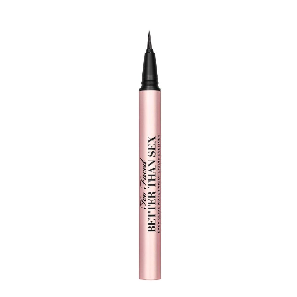 Too Faced Better Than Sex Easy Glide Waterproof Liquid Eyeliner | High Pigment + Smudge Proof, 0.02 Fl Oz, Black Too Faced Better Than Sex Easy Glide Waterproof Liquid Eyeliner | High Pigment + Smudge Proof, 0.02 Fl Oz, Black
