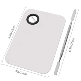 Sinen Professional Stainless Steel Makeup Palette Cosmetic Palette with Spatula Tool For Nail Art Eye Shadow Eyelash Makeup Professional Pigment Blending6 x 4 Inch Sliver Sinen Professional Stainless Steel Makeup Palette Cosmetic Palette with Spatula Tool For Nail Art Eye Shadow Eyelash Makeup Professional Pigment Blending6 x 4 Inch Sliver