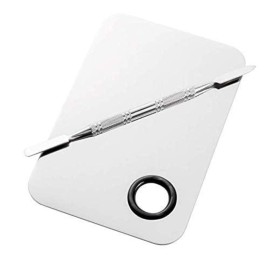 Sinen Professional Stainless Steel Makeup Palette Cosmetic Palette with Spatula Tool For Nail Art Eye Shadow Eyelash Makeup Professional Pigment Blending6 x 4 Inch Sliver Sinen Professional Stainless Steel Makeup Palette Cosmetic Palette with Spatula Tool For Nail Art Eye Shadow Eyelash Makeup Professional Pigment Blending6 x 4 Inch Sliver
