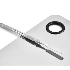 Sinen Professional Stainless Steel Makeup Palette Cosmetic Palette with Spatula Tool For Nail Art Eye Shadow Eyelash Makeup Professional Pigment Blending6 x 4 Inch Sliver Sinen Professional Stainless Steel Makeup Palette Cosmetic Palette with Spatula Tool For Nail Art Eye Shadow Eyelash Makeup Professional Pigment Blending6 x 4 Inch Sliver