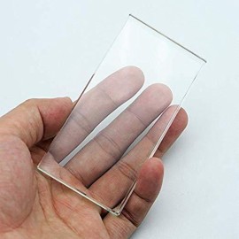 Pro Nail Art Painting Color Toning Glass Board Makeup Palette Eyelash Extension Adhesive Glue Pallet Glass Palette Stand2 x 4 Inch 