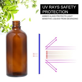 Hydior Amber Glass Spray Bottles for Essential Oils, 4oz Empty Small Fine Mist Spray Bottle 2 Pack Hydior Amber Glass Spray Bottles for Essential Oils, 4oz Empty Small Fine Mist Spray Bottle 2 Pack