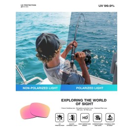 RIVBOS Womens Sunglasses Polarized TR90 Unbreakable Frame Sports Driving Fishing Cycling RB833-Black&Pink RIVBOS Womens Sunglasses Polarized TR90 Unbreakable Frame Sports Driving Fishing Cycling RB833-Black&Pink