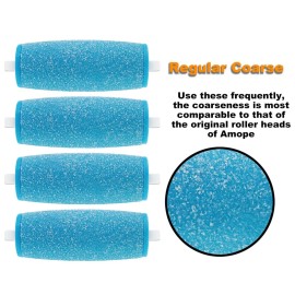 11 Pack Include 7 Extra Coarse & 4 Regular Coarse Replacement Roller Refill Heads Compatible with Amope Pedi Electronic Foot File