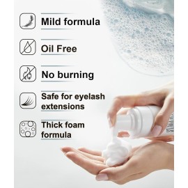 STACY LASH 6.76 fl.oz / 200ml Eyelash Extension Shampoo + Brush/Eyelid Foaming Cleanser/Wash for Extensions & Natural Lashes/Safe Makeup Remover/Supplies for Professional & Home Use STACY LASH 6.76 fl.oz / 200ml Eyelash Extension Shampoo + Brush/Eyelid Foaming Cleanser/Wash for Extensions & Natural Lashes/Safe Makeup Remover/Supplies for Professional & Home Use