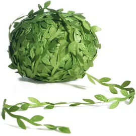 Naidiler 265 Ft Leaf Ribbon, Artificial Vines Leaves String Trim Ribbon Wild Jungle Botanical Greenery for Baby Shower Party Wedding Home Wreaths & DIY Craft Naidiler 265 Ft Leaf Ribbon, Artificial Vines Leaves String Trim Ribbon Wild Jungle Botanical Greenery for Baby Shower Party Wedding Home Wreaths & DIY Craft