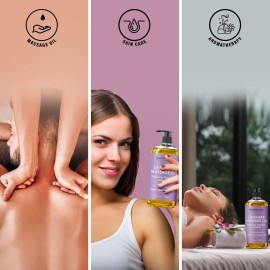 MAJESTIC PURE Lavender Massage Oil - Invigorating, Refreshing, and Relaxing - Massage, Made with Natural Oils - for All Skin Types - Men and Women - 8 fl oz MAJESTIC PURE Lavender Massage Oil - Invigorating, Refreshing, and Relaxing - Massage, Made with Natural Oils - for All Skin Types - Men and Women - 8 fl oz