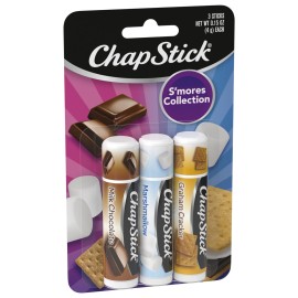 ChapStick S\'more Collection Variety Pack Lip Balm Tube, Lip Care, 0.15 Ounce (Pack of 3) ChapStick S\'more Collection Variety Pack Lip Balm Tube, Lip Care, 0.15 Ounce (Pack of 3)